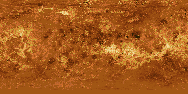 Карта планеты Венеры