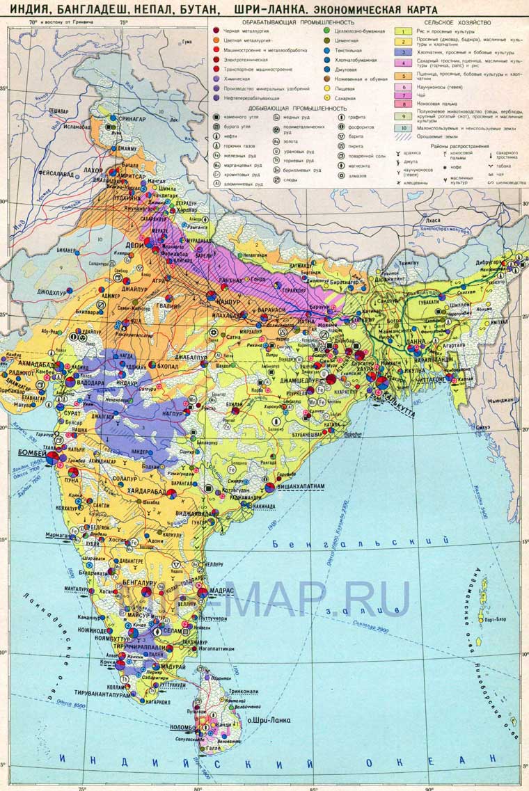 Географический рисунок хозяйства индии определяется столичным регионом